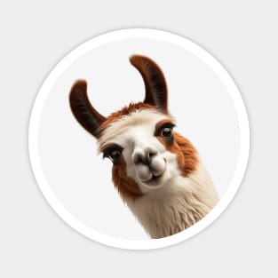 Funny Sneaky Llama Magnet